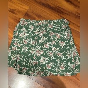 Banana republic silk floral skirt